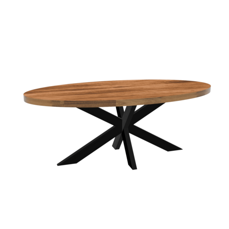 Lizzely Garden & Living Eettafel ovaal mangohout 200cm James lichtbruin ovale industriële tafel duurzaam mango eetkamertafel Lizzely Garden & Living Eettafel ovaal mangohout 200cm James lichtbruin ovale industriële tafel duurzaam mango eetkamertafel