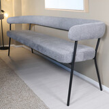 Lizzely Garden & Living Eetkamerbank 180cm Meggie grijs bank