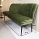 Lizzely Garden & Living Eetkamerbank 180cm Sally velvet donkergroen 3 zits bank Lizzely Garden & Living Eetkamerbank 180cm Sally velvet donkergroen 3 zits bank