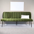 Eetkamerbank 180cm Sally velvet groen 3 zits bank