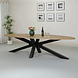 Lizzely Garden & Living Eettafel ovaal 300cm Rato lichtbruin ovale tafel Lizzely Garden & Living Eettafel ovaal 300cm Rato lichtbruin ovale tafel