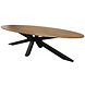 Lizzely Garden & Living Eettafel ovaal 300cm Rato bruin ovale tafel Lizzely Garden & Living Eettafel ovaal 300cm Rato bruin ovale tafel