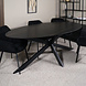 Lizzely Garden & Living Eettafel ovaal 210cm Figo marmerlook zwart ovale tafel Lizzely Garden & Living Eettafel ovaal 210cm Figo marmerlook zwart ovale tafel
