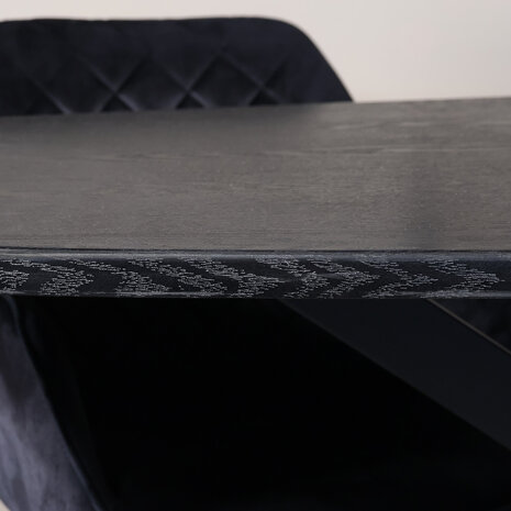 Lizzely Garden & Living Eettafel Deens ovaal 160cm zwart Hero ovale eettafel Lizzely Garden & Living Eettafel Deens ovaal 160cm zwart Hero ovale eettafel