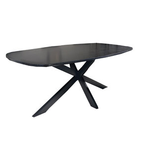 Lizzely Garden & Living Eettafel Deens ovaal 210x110cm zwart Hero ovale eettafel Lizzely Garden & Living Eettafel Deens ovaal 210x110cm zwart Hero ovale eettafel