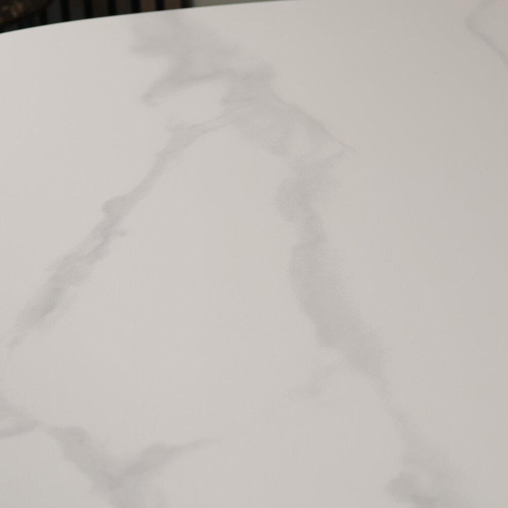 Eettafel ovaal 210cm Figo marmerlook wit ovale tafel Eettafel ovaal 210cm Figo marmerlook wit ovale tafel