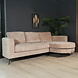 Lizzely Garden & Living Hoekbank design Nox 250cm bank taupe chenille bankstel rechts loungebank Lizzely Garden & Living Hoekbank design Nox 250cm bank taupe chenille bankstel rechts loungebank
