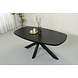 Lizzely Garden & Living Eettafel Leco deens ovaal 180cm zwart melamine Lizzely Garden & Living Eettafel Leco deens ovaal 180cm zwart melamine