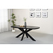 Lizzely Garden & Living Eettafel Leco deens ovaal 180cm zwart melamine Lizzely Garden & Living Eettafel Leco deens ovaal 180cm zwart melamine
