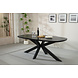 Lizzely Garden & Living Eettafel Leco deens ovaal 200cm zwart melamine Lizzely Garden & Living Eettafel Leco deens ovaal 200cm zwart melamine
