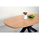 Lizzely Garden & Living Eettafel Leco deens ovaal 160cm eiken melamine Lizzely Garden & Living Eettafel Leco deens ovaal 160cm eiken melamine