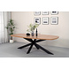 Lizzely Garden & Living Eettafel Leco deens ovaal 240cm eiken melamine Lizzely Garden & Living Eettafel Leco deens ovaal 240cm eiken melamine