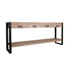 Bijzettafel 180cm mangohout Vera lichtbruin Bijzettafel 180cm mangohout Vera lichtbruin