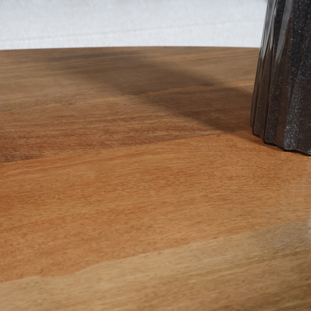 Salontafel ovaal mangohout 130cm Jimmy lichtbruin Salontafel ovaal mangohout 130cm Jimmy lichtbruin