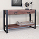Lizzely Garden & Living Bijzettafel 120cm mangohout Vera walnoot Lizzely Garden & Living Bijzettafel 120cm mangohout Vera walnoot