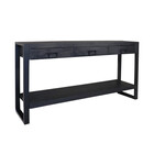 Bijzettafel 150cm mangohout Vera zwart Bijzettafel 150cm mangohout Vera zwart