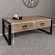 Lizzely Garden & Living Salontafel rechthoekig met lades lichtbruin mangohout 120cm Kai Lizzely Garden & Living Salontafel rechthoekig met lades lichtbruin mangohout 120cm Kai