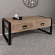 Lizzely Garden & Living Salontafel rechthoekig met lades lichtbruin mangohout 120cm Kai Lizzely Garden & Living Salontafel rechthoekig met lades lichtbruin mangohout 120cm Kai
