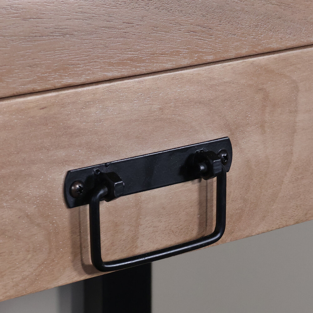 Bijzettafel 120cm mangohout Vera lichtbruin