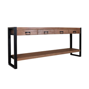 Lizzely Garden & Living Bijzettafel 180cm mangohout Vera bruin