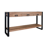 Lizzely Garden & Living Bijzettafel 150cm mangohout Vera lichtbruin Lizzely Garden & Living Bijzettafel 150cm mangohout Vera lichtbruin