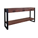 Lizzely Garden & Living Bijzettafel 150cm mangohout Vera walnoot Lizzely Garden & Living Bijzettafel 150cm mangohout Vera walnoot