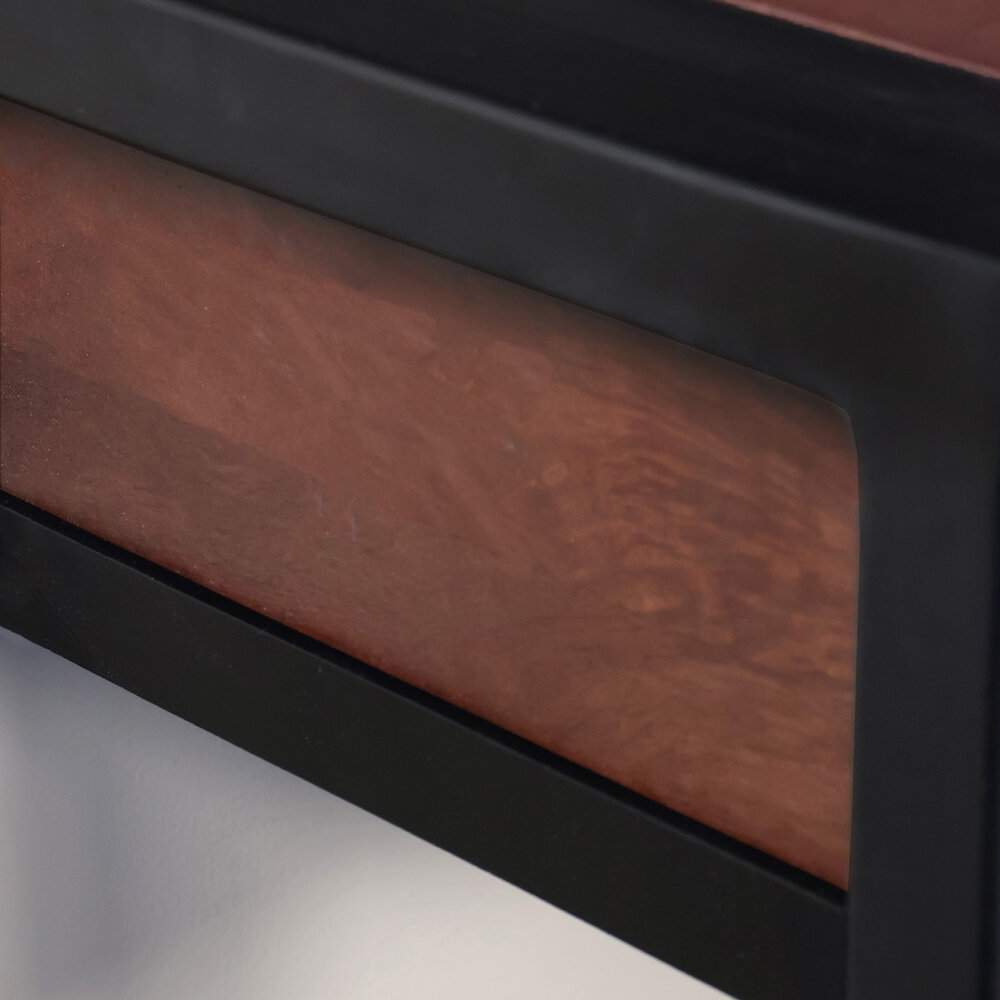 Bijzettafel 120cm mangohout Vera walnoot Bijzettafel 120cm mangohout Vera walnoot