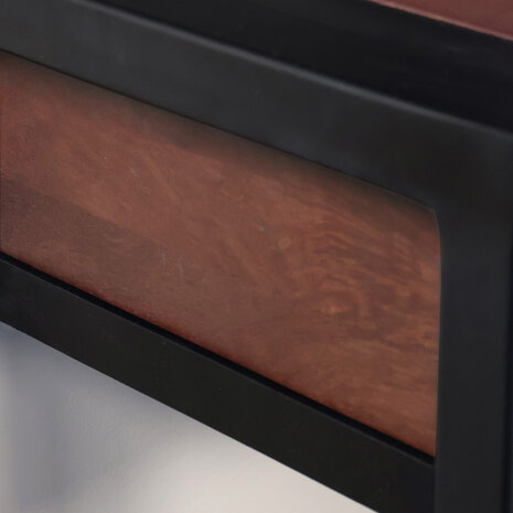 Lizzely Garden & Living Bijzettafel 120cm mangohout Vera walnoot Lizzely Garden & Living Bijzettafel 120cm mangohout Vera walnoot