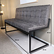 Lizzely Garden & Living Eetkamerbank 160cm Vito antraciet microvezel Lizzely Garden & Living Eetkamerbank 160cm Vito antraciet microvezel