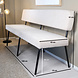 Lizzely Garden & Living Eetkamerbank 180cm Wendy zand stof Lizzely Garden & Living Eetkamerbank 180cm Wendy zand stof