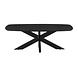Lizzely Garden & Living Salontafel deens ovaal mangohout 130cm Livy zwart Lizzely Garden & Living Salontafel deens ovaal mangohout 130cm Livy zwart