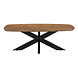 Lizzely Garden & Living Salontafel deens ovaal mangohout 130cm Livy walnoot Lizzely Garden & Living Salontafel deens ovaal mangohout 130cm Livy walnoot