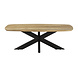 Lizzely Garden & Living Salontafel deens ovaal mangohout 130cm Livy lichtbruin Lizzely Garden & Living Salontafel deens ovaal mangohout 130cm Livy lichtbruin