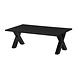 Lizzely Garden & Living Salontafel x poot mangohout 130cm Pato zwart Lizzely Garden & Living Salontafel x poot mangohout 130cm Pato zwart