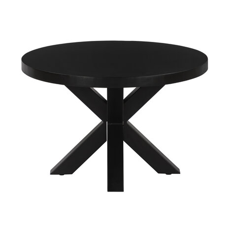 Lizzely Garden & Living 	Salontafel rond mangohout 70cm Jesse zwart