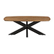 Lizzely Garden & Living Salontafel deens ovaal mangohout 120cm Livy walnoot Lizzely Garden & Living Salontafel deens ovaal mangohout 120cm Livy walnoot