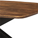 Lizzely Garden & Living Salontafel deens ovaal mangohout 120cm Livy zwart Lizzely Garden & Living Salontafel deens ovaal mangohout 120cm Livy zwart
