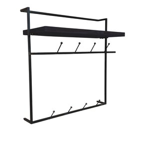 Lizzely Garden & Living Kapstok Hugo mangohout zwart 80cm Lizzely Garden & Living Kapstok Hugo mangohout zwart 80cm