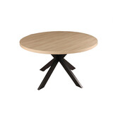 Lizzely Garden & Living Eettafel rond melamine 130cm Sanne lichtbruin ronde tafel Lizzely Garden & Living Eettafel rond melamine 130cm Sanne lichtbruin ronde tafel