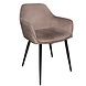 Lizzely Garden & Living Eetkamerstoel met armleuning Ares velvet taupe eetstoel Lizzely Garden & Living Eetkamerstoel met armleuning Ares velvet taupe eetstoel