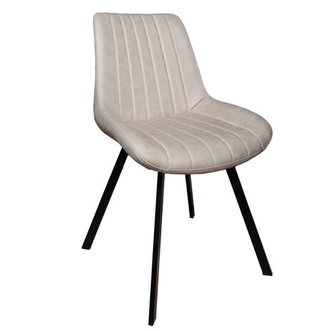 Lizzely Garden & Living Eetkamerstoel Susta lichtgrijs microvezel eetstoel Lizzely Garden & Living Eetkamerstoel Susta lichtgrijs microvezel eetstoel