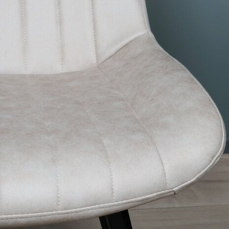 Lizzely Garden & Living Eetkamerstoel Susta lichtgrijs microvezel eetstoel Lizzely Garden & Living Eetkamerstoel Susta lichtgrijs microvezel eetstoel