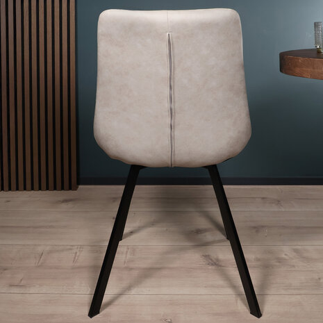 Lizzely Garden & Living Eetkamerstoel Susta lichtgrijs microvezel eetstoel Lizzely Garden & Living Eetkamerstoel Susta lichtgrijs microvezel eetstoel