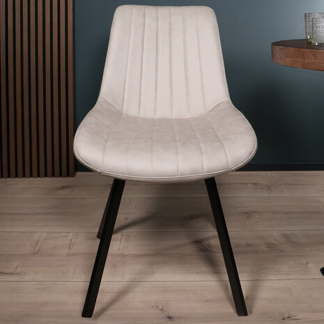 Lizzely Garden & Living Eetkamerstoel Susta lichtgrijs microvezel eetstoel Lizzely Garden & Living Eetkamerstoel Susta lichtgrijs microvezel eetstoel