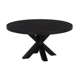 Lizzely Garden & Living Salontafel rond zwart mangohout 90cm Jesse Lizzely Garden & Living Salontafel rond zwart mangohout 90cm Jesse