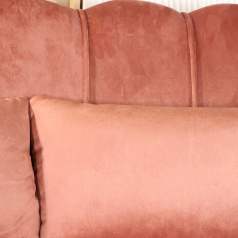 Lizzely Garden & Living Zitbank Belle 2 zits velvet oud roze bankstel 140cm stof incl. 2 kussens bank Lizzely Garden & Living Zitbank Belle 2 zits velvet oud roze bankstel 140cm stof incl. 2 kussens bank