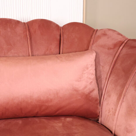 Lizzely Garden & Living Zitbank Belle 2 zits velvet oud roze bankstel 140cm stof incl. 2 kussens bank Lizzely Garden & Living Zitbank Belle 2 zits velvet oud roze bankstel 140cm stof incl. 2 kussens bank