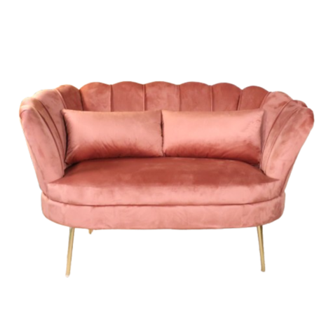 Lizzely Garden & Living Zitbank Belle 2 zits velvet oud roze bankstel 140cm stof incl. 2 kussens bank Lizzely Garden & Living Zitbank Belle 2 zits velvet oud roze bankstel 140cm stof incl. 2 kussens bank
