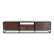 Lizzely Garden & Living TV meubel industrieel Danae walnoot visgraat mangohout 210cm Lizzely Garden & Living TV meubel industrieel Danae walnoot visgraat mangohout 210cm