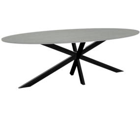 Lizzely Garden & Living Eettafel ovaal 235cm Figo marmerlook grijs ovale tafel Lizzely Garden & Living Eettafel ovaal 235cm Figo marmerlook grijs ovale tafel